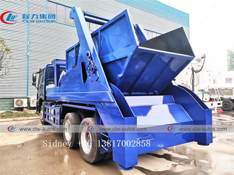 12cbm Sinotruk HOWO 6X4 Swing Arm Garbage Truck