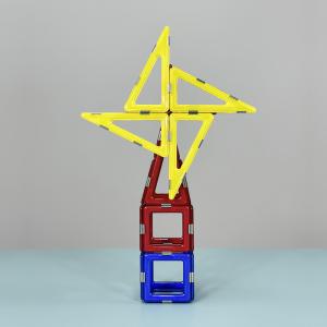 Quality 3D DIY Magnetic Construction Toys Tiles Right Angle Windmill Building Blocks wholesale