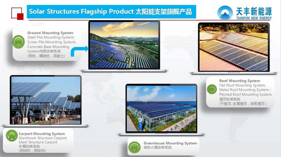 Anodized Galvanized 1MW Solar Panel Ground mounting systems ground mounting solar PV bracket