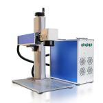Portable Desktop Metal Fiber Laser Marking Machine 20W with 0.001 Working