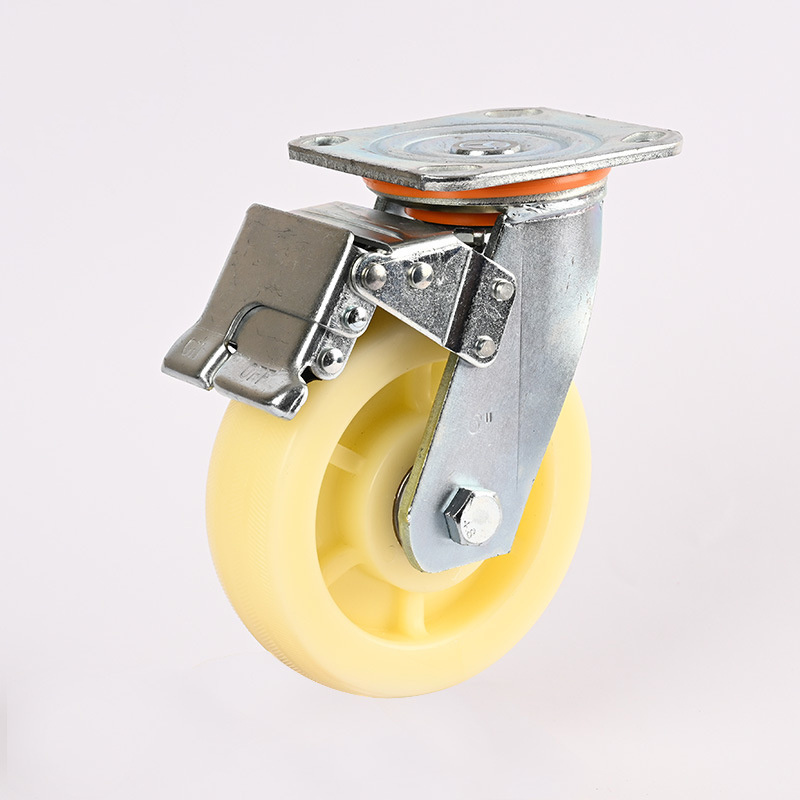 5inch Heavy Duty White No Steel Core Nylon Caster