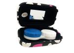 Heart Pattern Iron Contact Lens Travel Case Lovely Suitable For Women / Youth