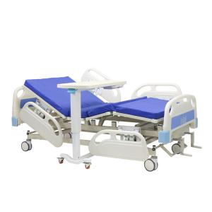 Quality Durable 2 Function Manual Crank Medical Hospital Bed with 5'' noiseless caster wholesale