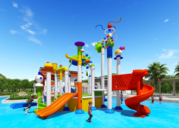 Large Star Splash Water Park / Sprayground Water Park Easy Maintenance