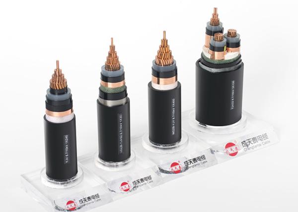 XLPE Insulated MV Power Cable , Single Core screened Cable 3.6/ 6 KV To 26/ 35