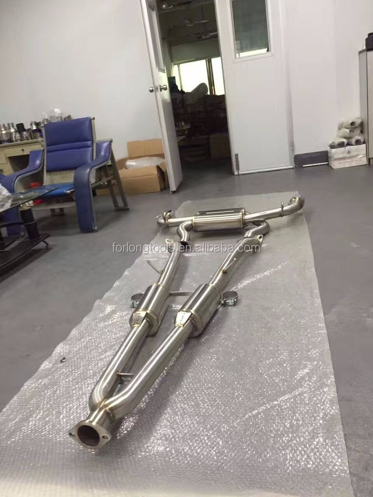 Universal Glossy Polished Stainless Steel Exhaust Pipe Ideal for Replacing Old Pipe and Enhancing Performance on Infiniti Q50