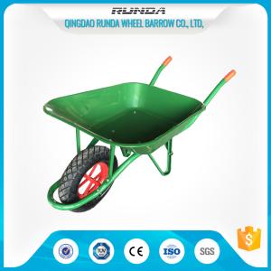 Quality Steel Construction Heavy Duty Wheelbarrow , Large Capacity Wheelbarrow Air Wheel wholesale