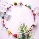 Ladies Christmas Hair Accessories Luminous Led Flower Crown Light Up Glowing