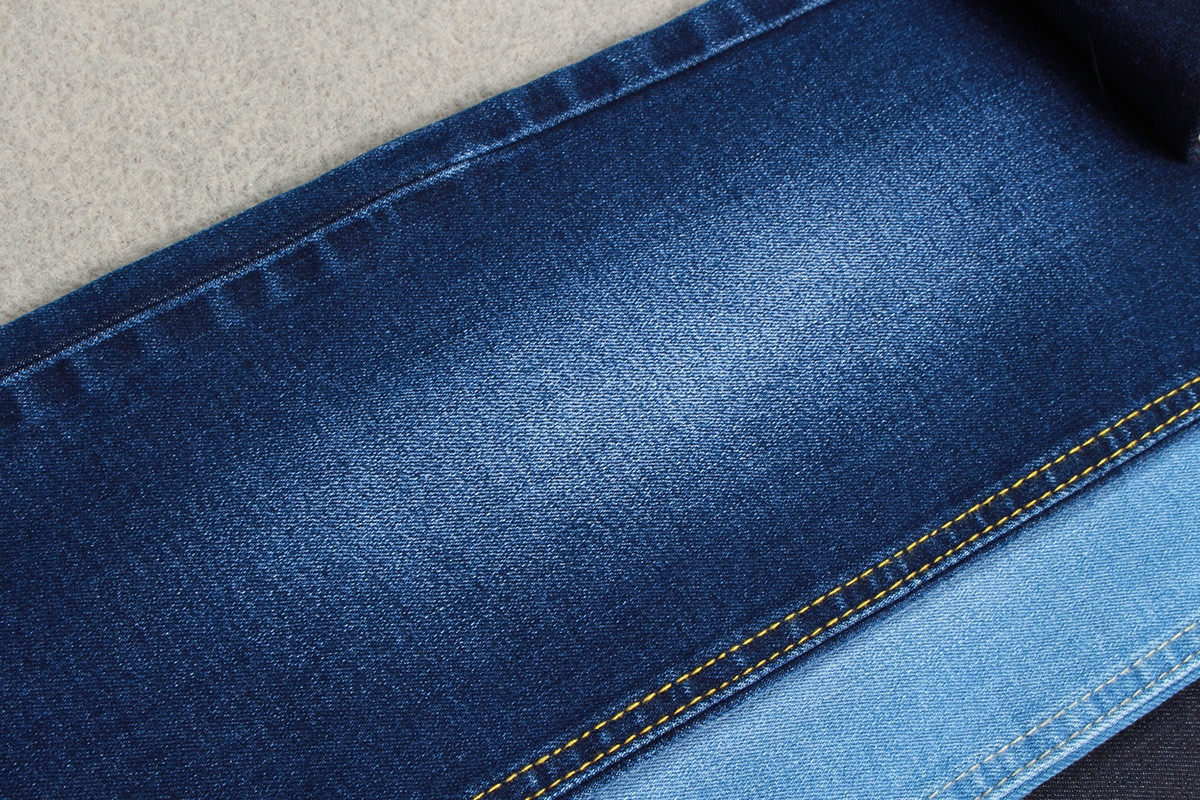 10.3 Oz High Stretch Jeans Denim Fabric For Man Woman Power 58/59" Warp Slub Style
