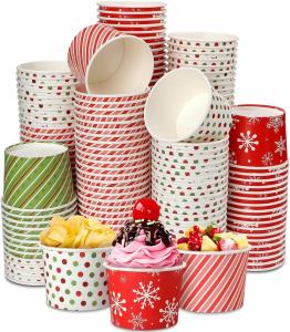 Quality Sustainable Leak Proof 5 Oz Paper Ice Cream Bowl Eco Friendly Customizable wholesale