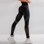 Wearproof Women Tight Yoga Pants Delicate Stitch Tummy Control Sports Leggings