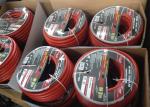 Red Rubber Air Hose with BSP Or NPT Fittings , Rubber Air Line BP 900 / 1200 Psi