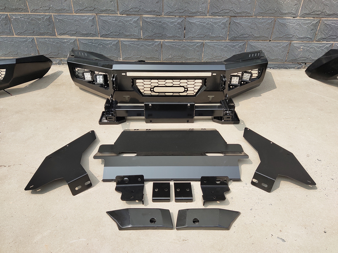LED Light and Winch Mounting Tray Plate Front Bumper for Toyota Hilux D-Ring Included