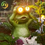 Solar Frog Light Outdoor Resin Animal Decoration Resin Crafts Garden Yard Garden