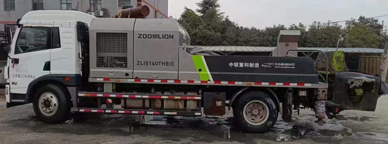 Used 2019 Zoomlion Concrete Line Pump For Small And Convenient ZLJ5140THBJE