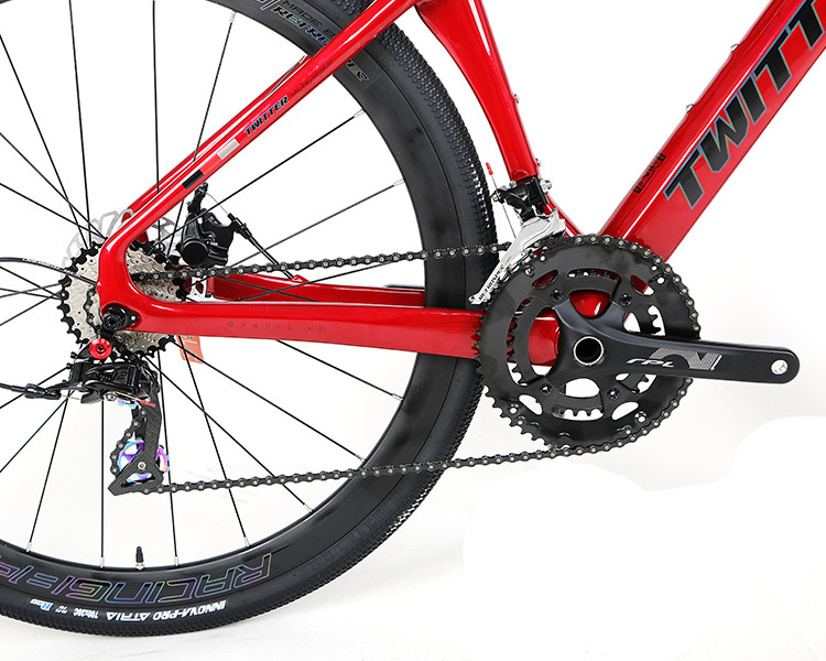 PU Belt 51cm Frame Carbon Road Bike GRAVEL V3 Disc Thru Axle 700×38C RS Hubs