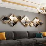Aluminum Frame Crystal Porcelain Painting Wall Art Japanese Style For Living