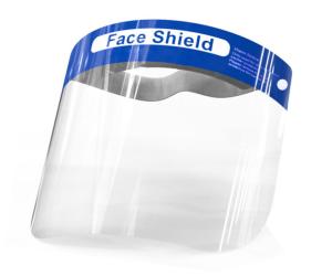 Quality High Definition Antibacterial Face Shield PET Clear Face Visor wholesale