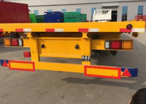 Quality 30 Ton Loading Three Axle Flatbed Trailer Carrying Bulk Cargo wholesale