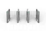 RFID DC Motor Office Security Gates Entrance Stainless Steel Anti Collision