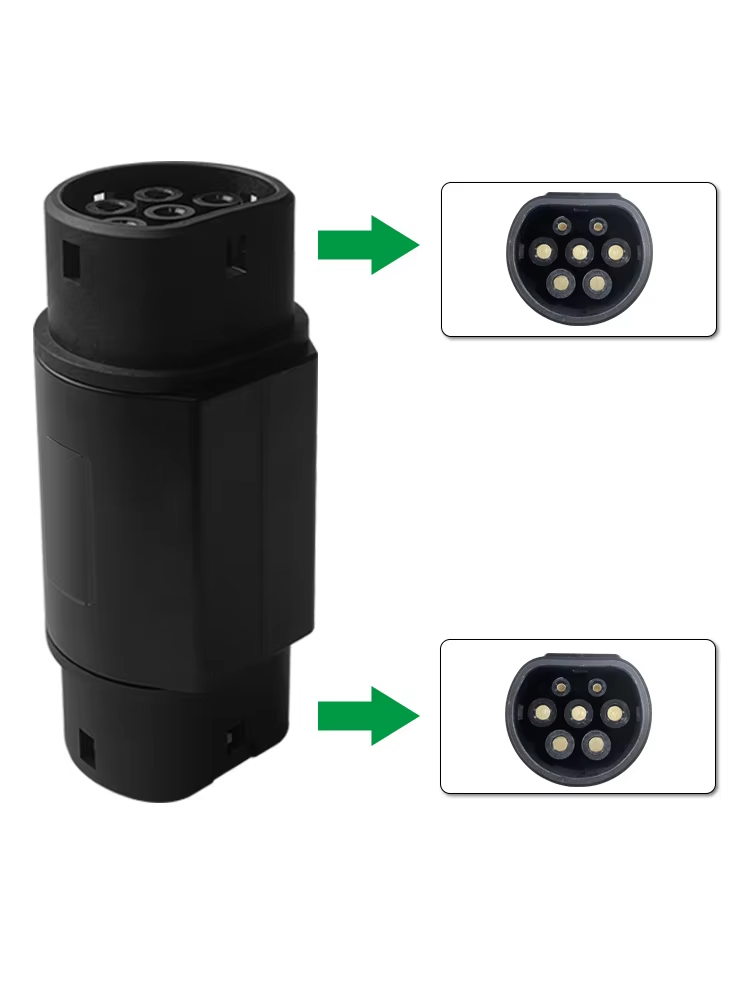 GBT to Type2 Adapter 32A Waterproof IP55 Grade for Energy Electric Vehicle Charging Connector 380V