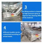 Manufacturing Plant 304 Stainless Steel Fruit And Vegetable Washing Machine