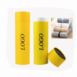 Quality Handmade CMYK Cardboard Paper Cylinder Tube Box Packaging For Socks And Underwear wholesale