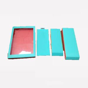 Quality Plastic Retail Packaging Window Boxes 350g Custom Logo Gold Hot Stamping wholesale