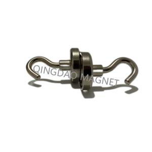 Quality Sintered NdFeB Hook Magnet, N35,25KGS, Permenent Hook Magnets,Magnetic Assembly wholesale