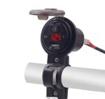 12-24V Usb Motorcycle Phone Charger , Android Motorcycle Usb Adapter