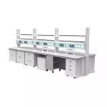 Chemical Laboratory Wall Bench School Steel Lab Bench Biological Wooden