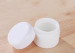 Porcelain White Glass Jar White Lid Empty Round White Glass Cosmetic Jar