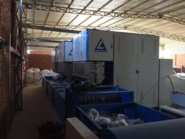 All PET Fiber Cotton Fiber West Wool Fiber By Weight Opener Machine 150--350kg /