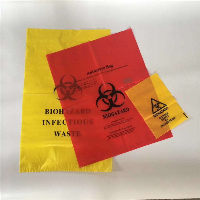 Biodegradable Plastic Hospital Biohazard Waste Bags Biohazard Bags Price Autoclavable Temperature Indicator Patch