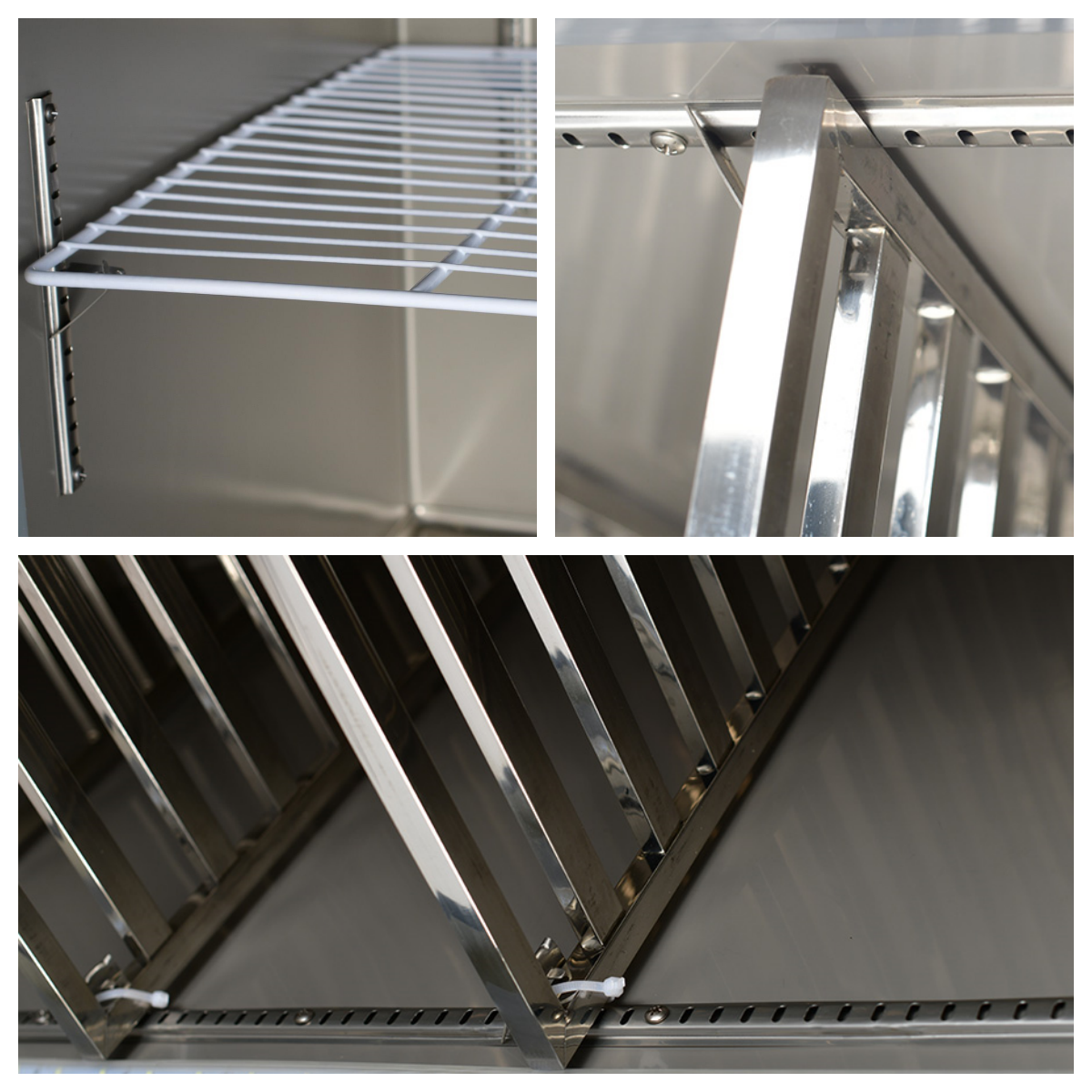 Commercial Vertical Freezer for Kitchen Cooling Large-Capacity Stainless Steel