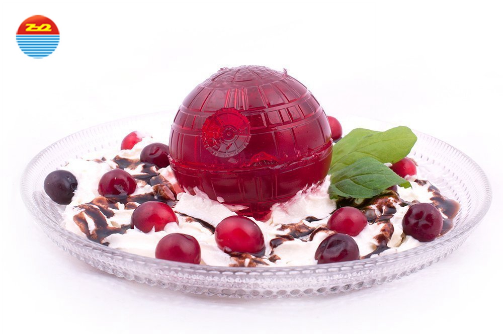 Big Large Unique Silicone Ice Molds , Death Star Round Large Silicone Ice Molds