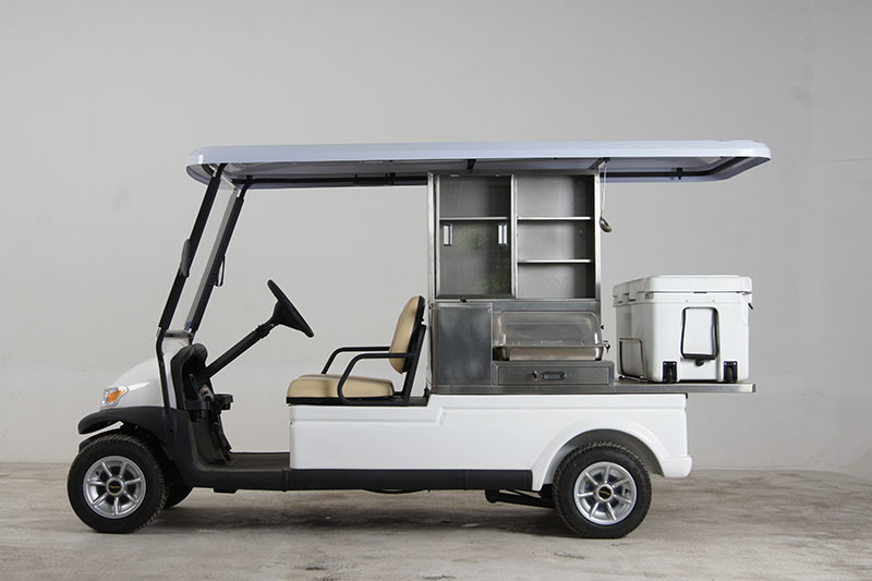 Food & Beverage Electrical Golf Cart With 2 Seats For Golf Course