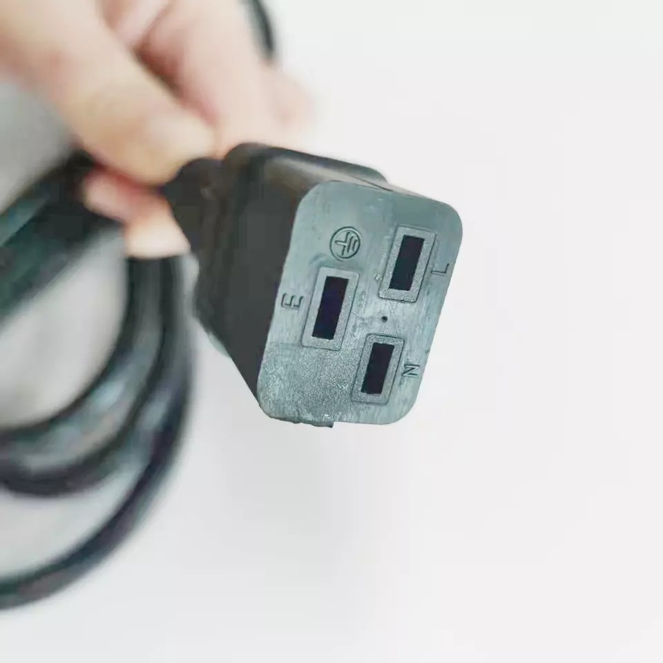 Black Heavy Duty Power Supply Cable Cord 14AWG IEC C14 To NEMA6-15P