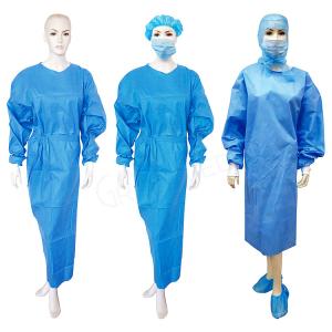 Quality SMS Material Disposable Isolation Gown Disposable Surgical Clothing Single Use wholesale