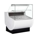 Auto Water Evaporation Butcher Showcase Refrigerator With Up-Down Glass Door