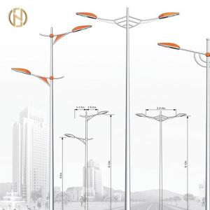 Quality Customized Hot Dip Galvanized 15 Meters Steel Street Light Pole wholesale