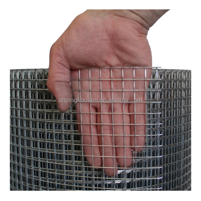 0.4-2.5m Width 1/4 Inch Hot Dipped Galvanized Welded Wire Mesh with 2-5mm Wire Gauge