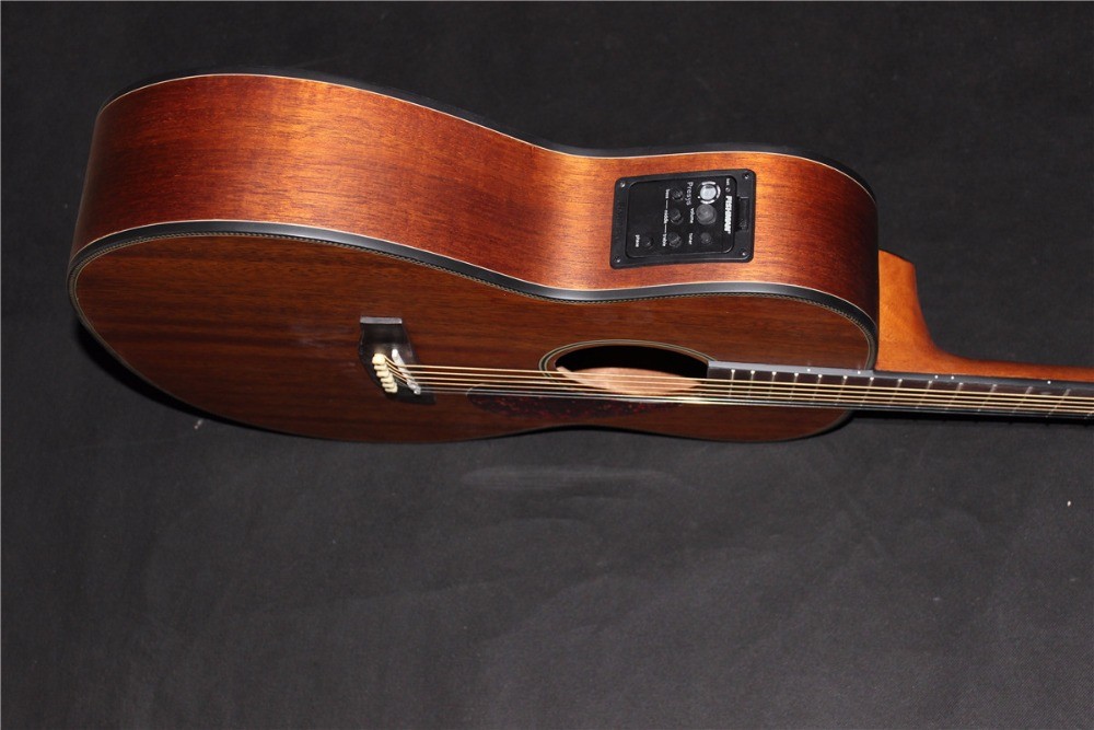 OO-GR Customize your logo New custom solid wood OO style matt finishing acoustic guitar