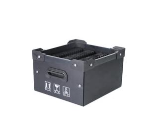 China Black Waterproof ESD Plastic Container Box SMD Reel Storage Tape Holder on sale