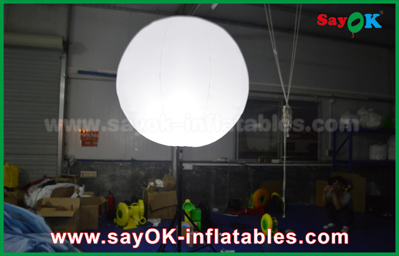 Custom 1.5m DIA Inflatable Lighting Decoration for Advertising , Stand Balloon With Tripod