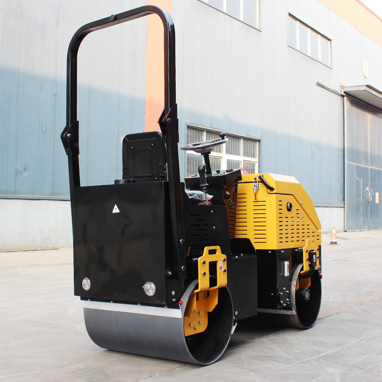 1 Ton Vibrating Tandem Compactor Ride On Road Roller Mini Asphalt Road Compactor Roller