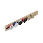 Kitchen Office Power Socket Rail Track 7 Port Electrical Outlet Grommet 1.5M