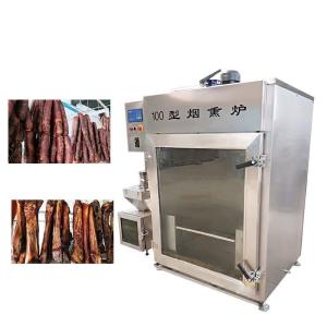 Quality Trotter Meat Smoking Machine 100kg Batch Hot Cold Fish Smoking Machine wholesale