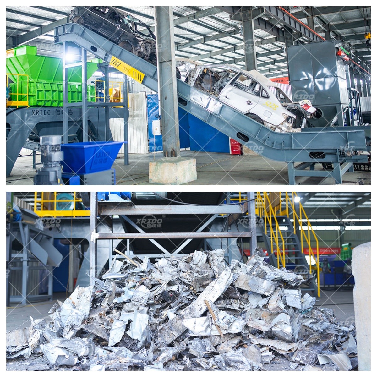 Car Frame Shredder Car Shell Shredder Pre Car Shredder Metal Recycling Plant