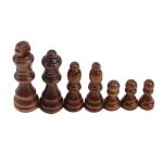 Children 70mm Vintage Wooden Chess Board Checker Set Entertainment Games